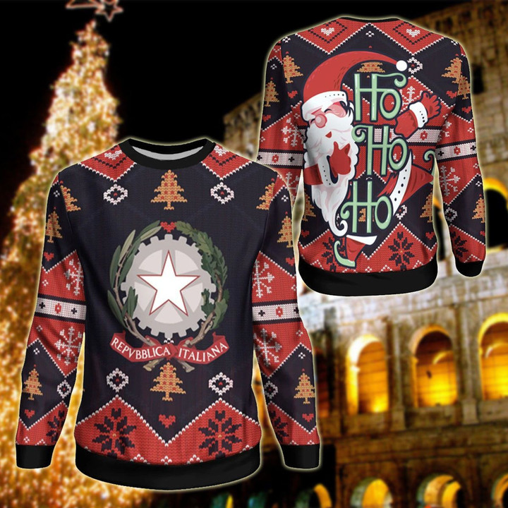 AIO Pride - Italy Christmas - Santa Claus Ho Ho Ho Sweatshirt