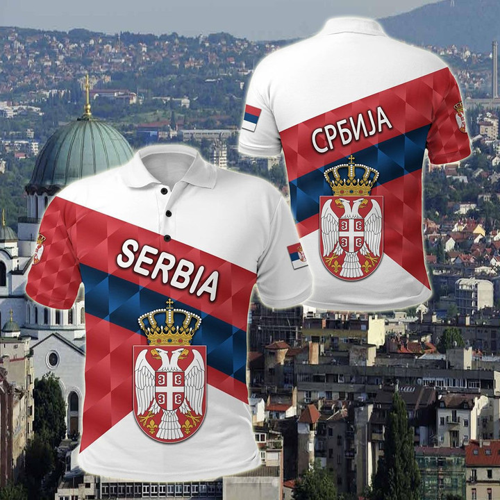 AIO Pride - Serbia Sporty Style Unisex Adult Polo Shirt