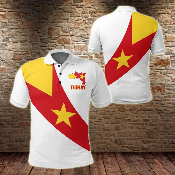 AIO Pride - Tigray Special Flag Unisex Adult Polo Shirt