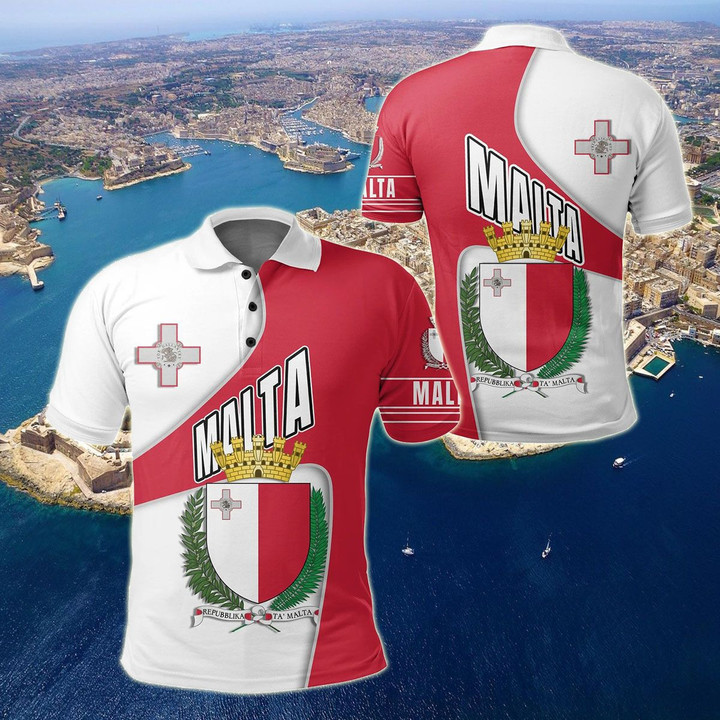 AIO Pride - Malta Heart And Soul Unisex Adult Polo Shirt