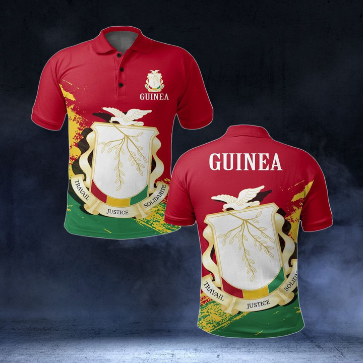 AIO Pride - Guinea Coat Of Arms - New Version Unisex Adult Polo Shirt