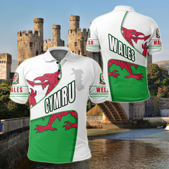 AIO Pride - Wales Heart And Soul Unisex Adult Polo Shirt