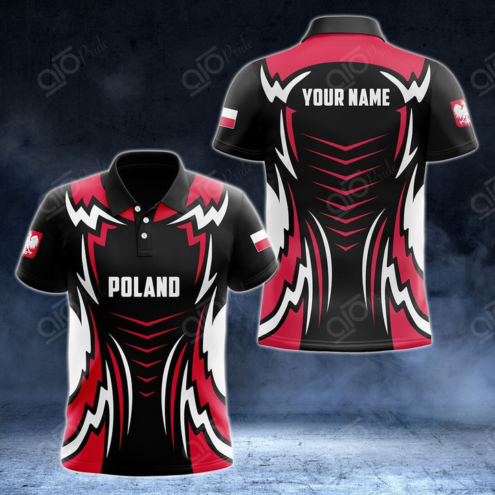 AIO Pride - Custom Name Poland Style Unisex Adult Polo Shirt