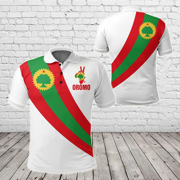 AIO Pride - Oromo Special Flag Unisex Adult Polo Shirt
