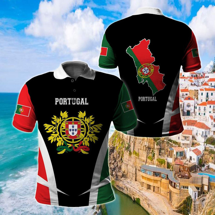 AIO Pride - Portugal Proud Of My Country Unisex Adult Polo Shirt