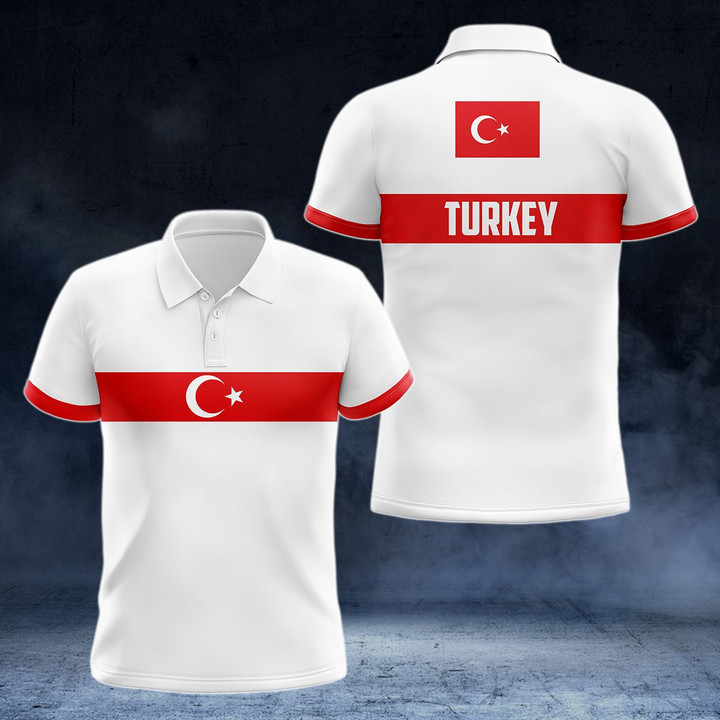 AIO Pride - Turkey Flag Sport Unisex Adult Polo Shirt