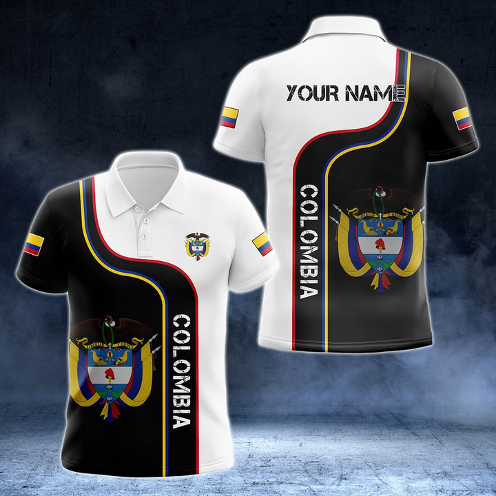 AIO Pride - Customize Colombia Line Color Unisex Adult Polo Shirt