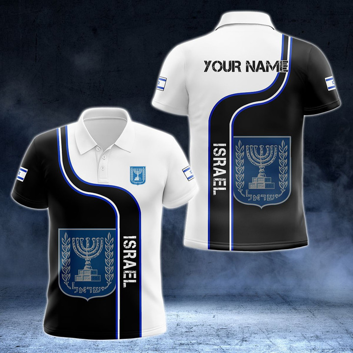 AIO Pride - Customize Israel Line Color Unisex Adult Polo Shirt