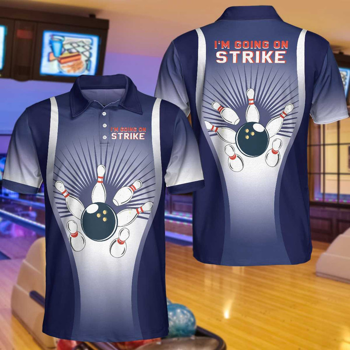 AIO Pride I'm Going On Strike Bowling Short Sleeve Polo Shirt