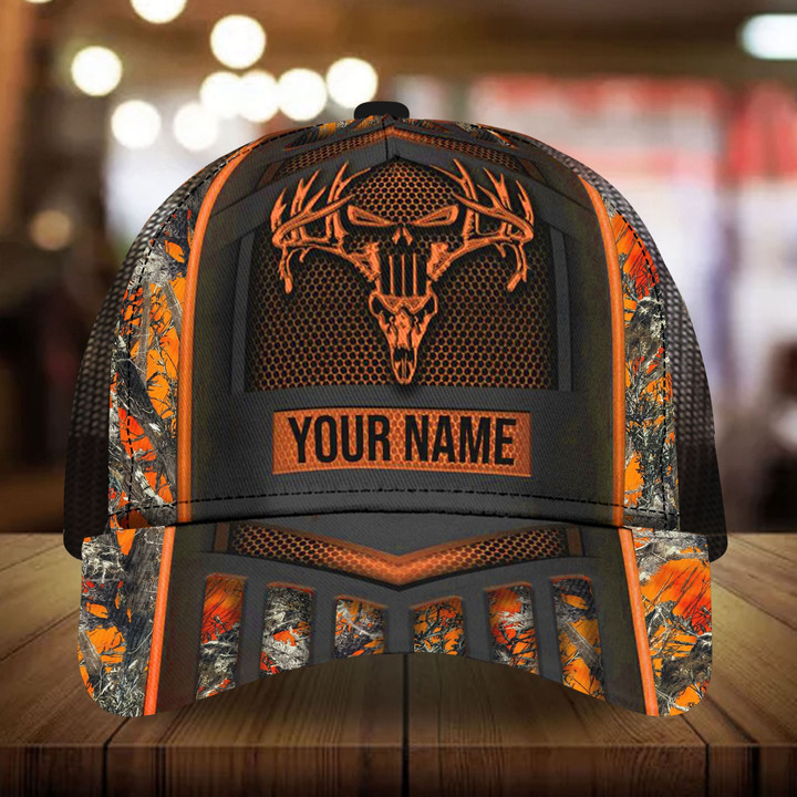 AIO Pride Unique Loralle Skull Deer Hunting Trucker Hats 3D Multicolor Custom Name
