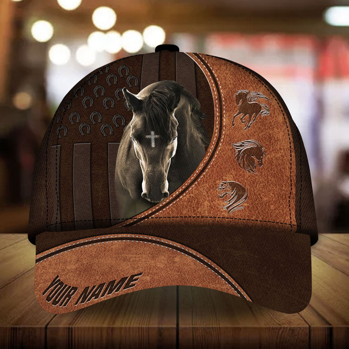AIO Pride Premium Loralle Unique Leather Horse Hats 3D Custom Name
