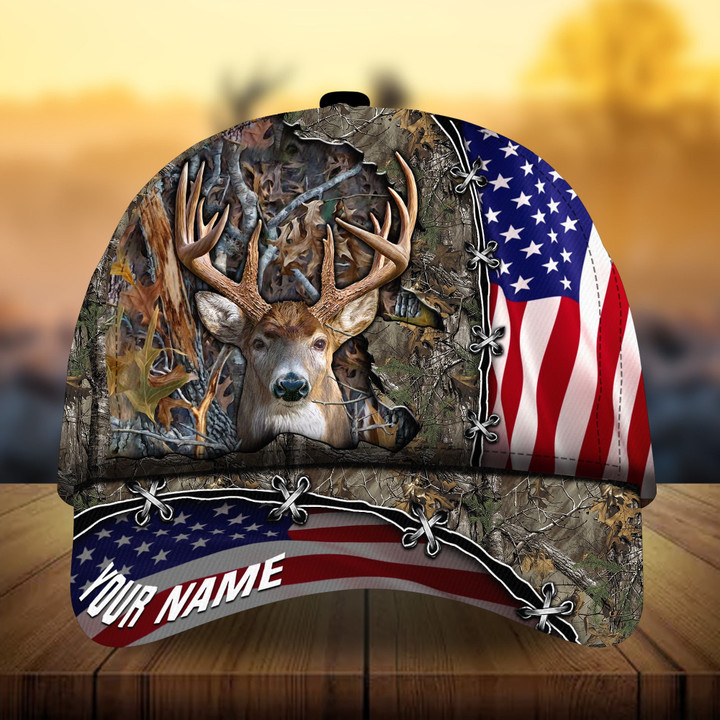 AIO Pride Premium Unique New Flag Deer Hunting Hats 3D Printed Multicolored Custom Name