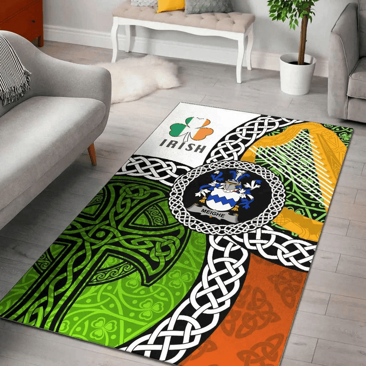 AIO Pride Meighe Family Crest Area Rug - Ireland With Circle Celtics Knot