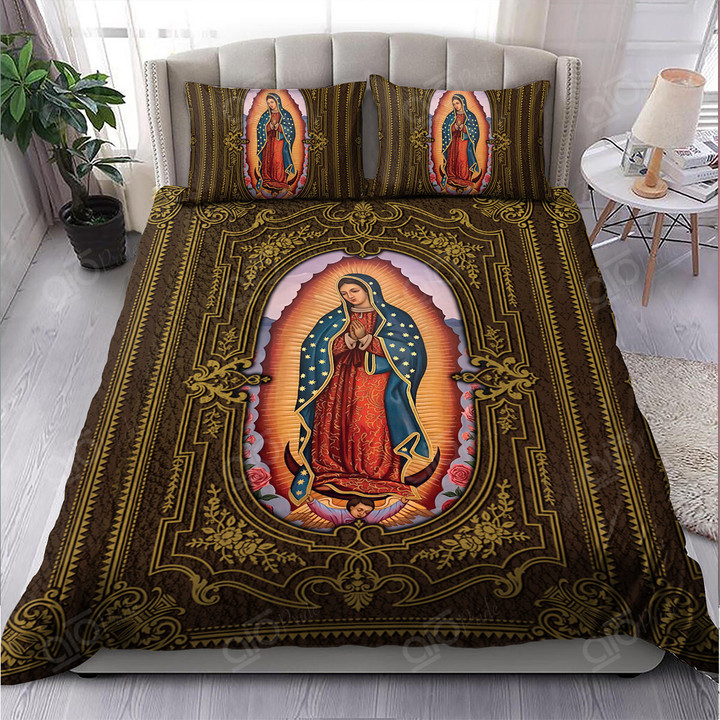 AIO Pride Our Lady Of Guadalupe Gothic Mexico 3-Piece Duvet Cover Set