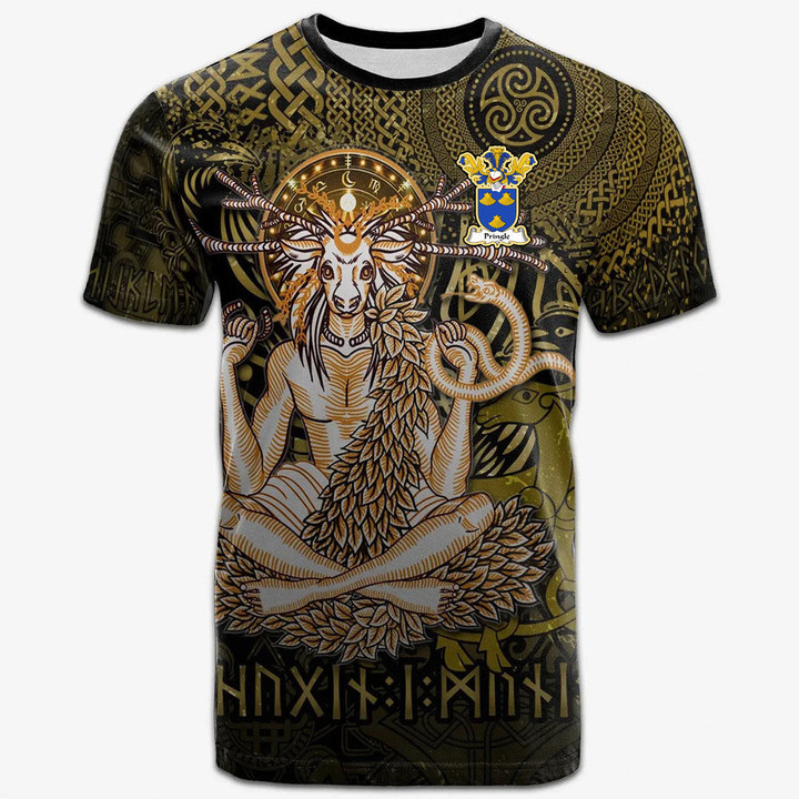 AIO Pride Pringle Family Crest T-Shirt - Celtic God of the Forest