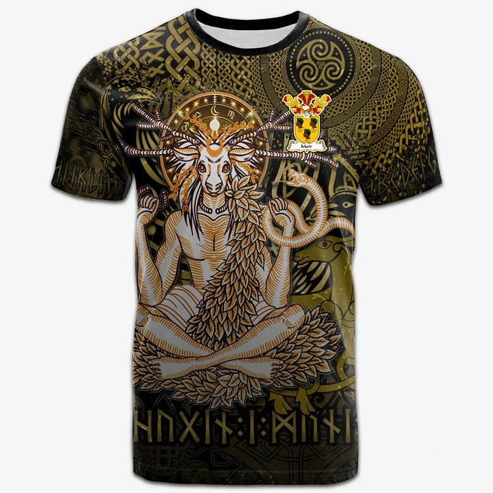 AIO Pride Moir Family Crest T-Shirt - Celtic God of the Forest