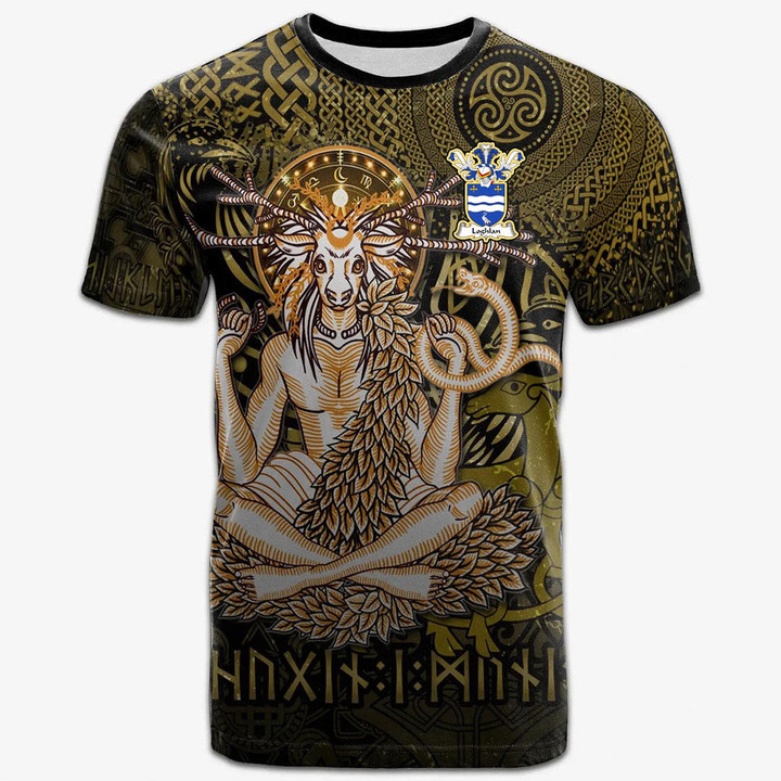 AIO Pride Loghlan Family Crest T-Shirt - Celtic God of the Forest