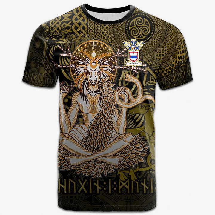 AIO Pride Charteris Family Crest T-Shirt - Celtic God of the Forest