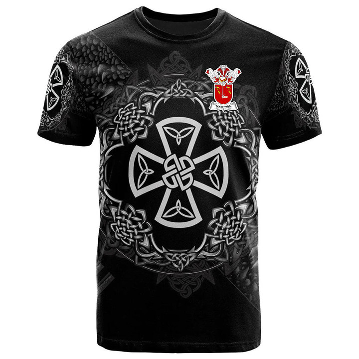 AIO Pride Naesmith Family Crest T-Shirt - Celtic Cross With Knot