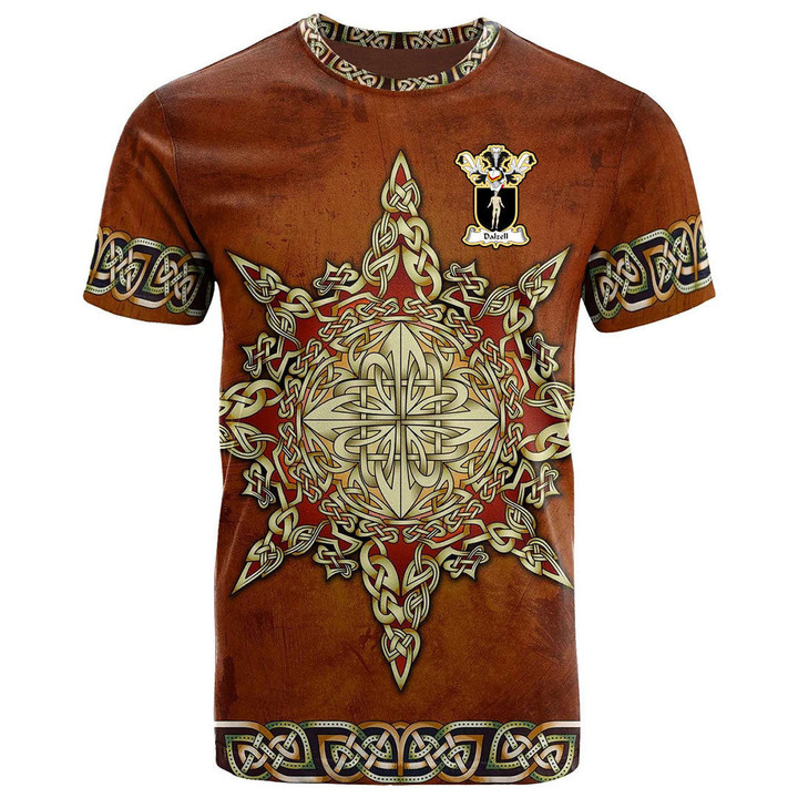 AIO Pride Dalzell Family Crest T-Shirt - Celtic Compass