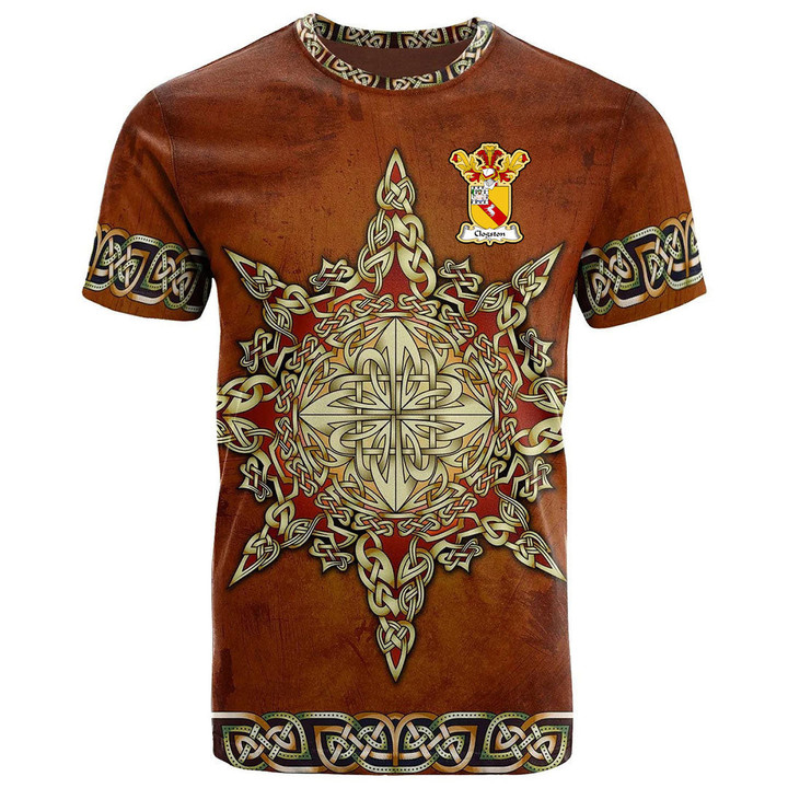 AIO Pride Clogston Family Crest T-Shirt - Celtic Compass