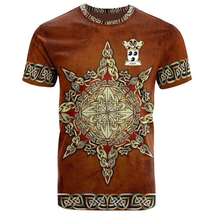 AIO Pride Corser Family Crest T-Shirt - Celtic Compass