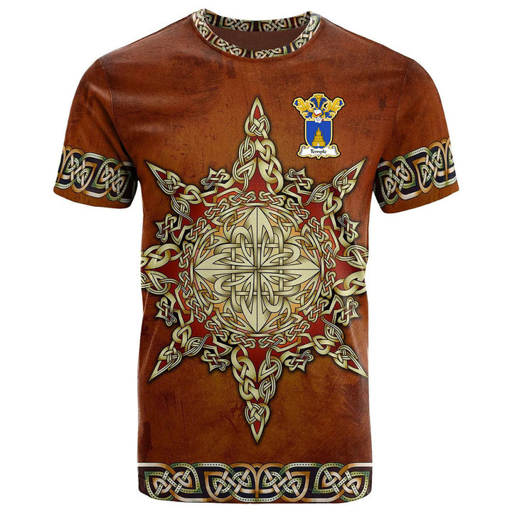 AIO Pride Temple Family Crest T-Shirt - Celtic Compass