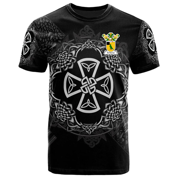 AIO Pride Senhouse Family Crest T-Shirt - Celtic Cross With Knot