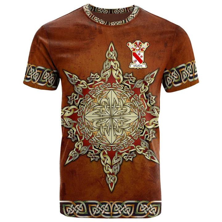 AIO Pride Glasford Family Crest T-Shirt - Celtic Compass
