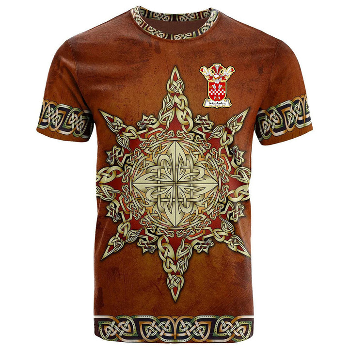 AIO Pride MacAuley Family Crest T-Shirt - Celtic Compass