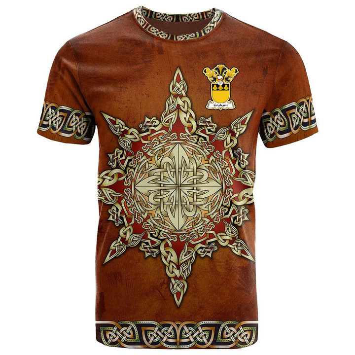 AIO Pride Graham Family Crest T-Shirt - Celtic Compass