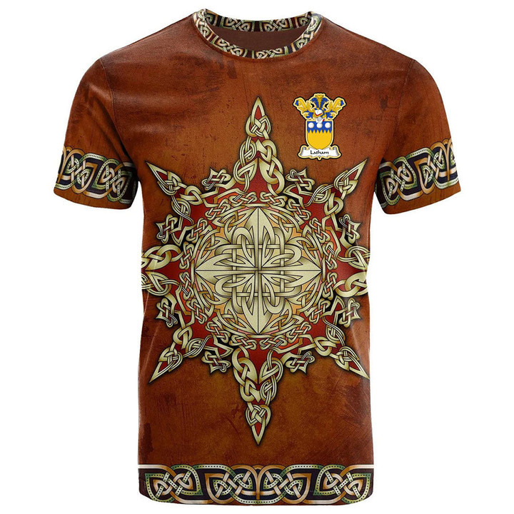 AIO Pride Latham Family Crest T-Shirt - Celtic Compass