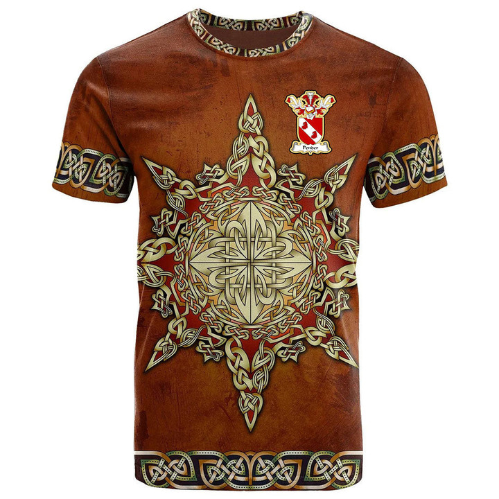 AIO Pride Pender Family Crest T-Shirt - Celtic Compass