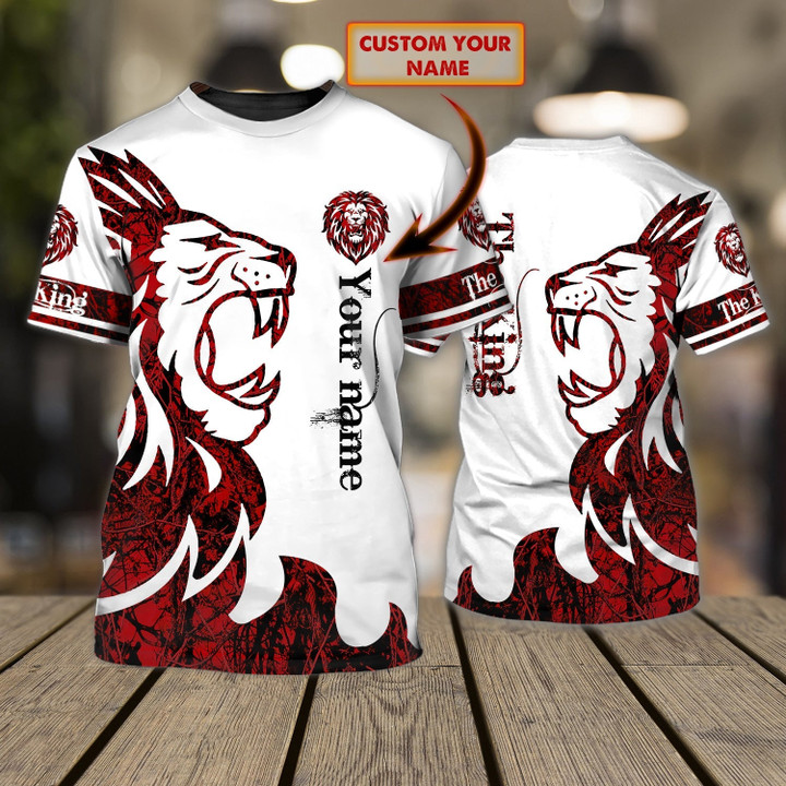 AIO Pride Custom Text Lion Soft T-Shirt For Women And Men