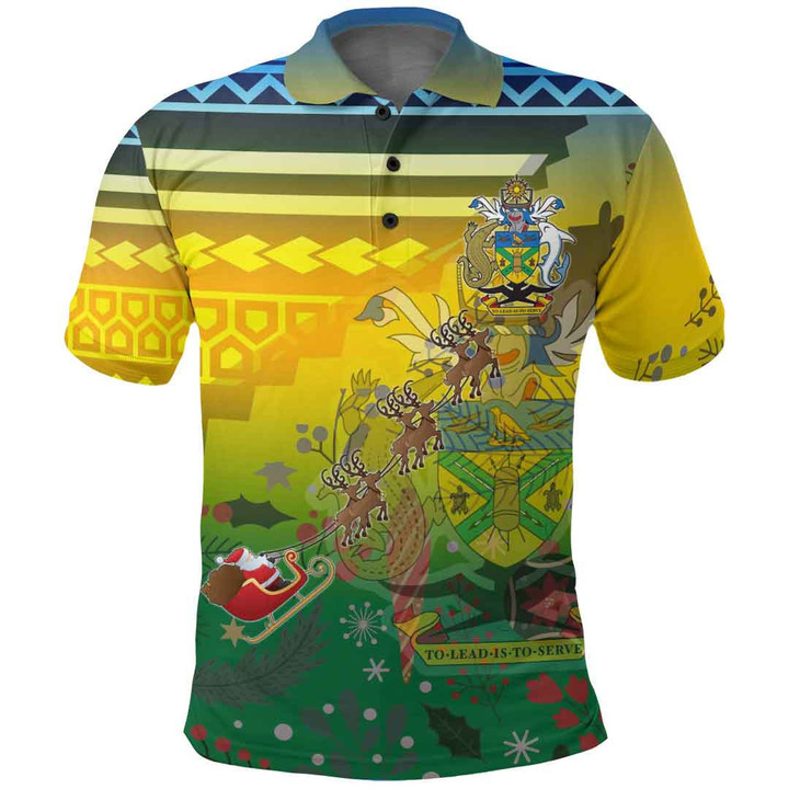 AIO Pride Solomon Islands Christmas Style Polynesian Polo Shirt