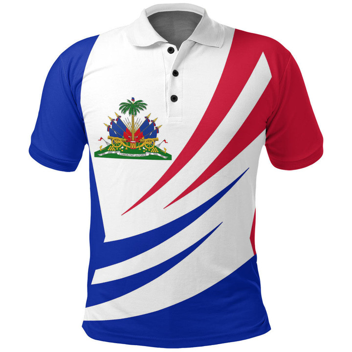 AIO Pride Haiti Polo Shirt Bincjou Coat Of Arms
