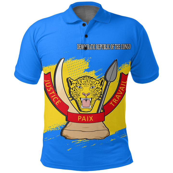 AIO Pride Democratic Republic Of The Congo Polo Shirt