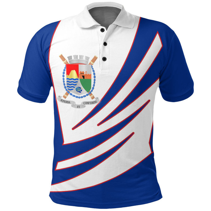 AIO Pride Sint Eustatius Polo Shirt Bincjou Coat Of Arms