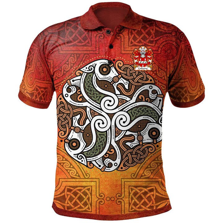 AIO Pride Catharne Of Prendergast Welsh Family Crest Polo Shirt - Vintage Celtic Horse