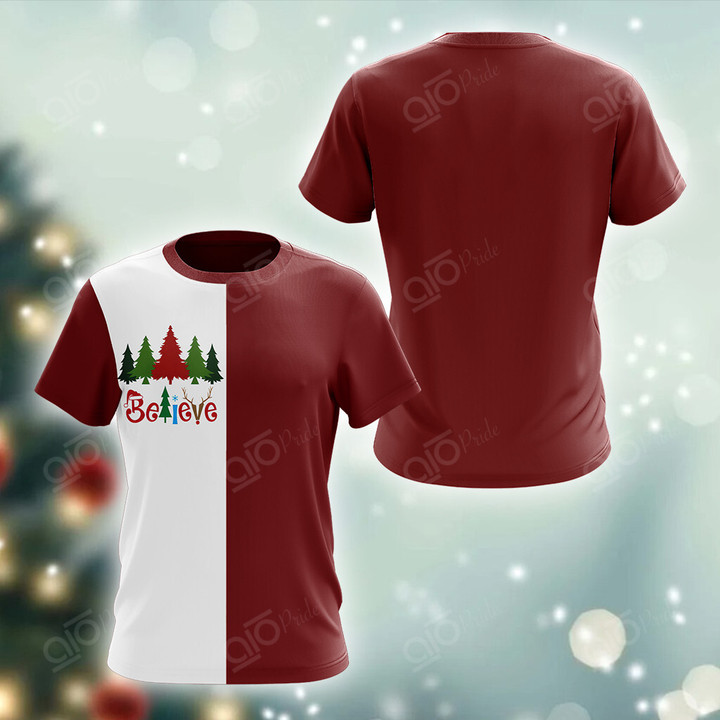 AIO Pride Believe Christmas T-shirt