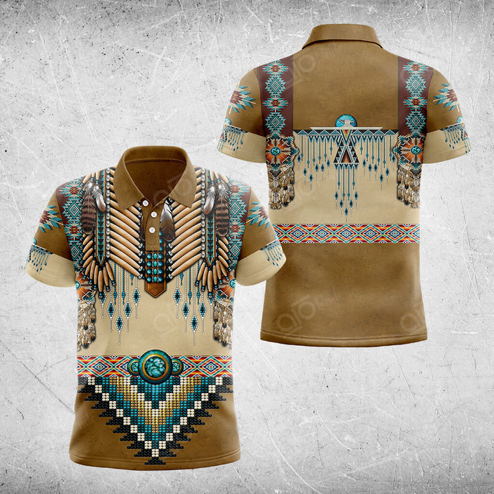 AIO Pride Native American Spirit Dancer Polo Shirt