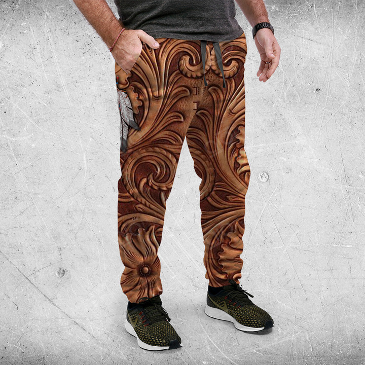 AIO Pride Native American Feathers 3D Pattern Jogger Pants