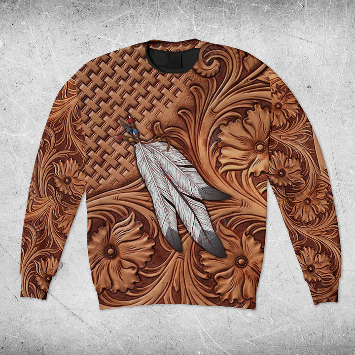 AIO Pride Native American Feathers 3D Pattern Sweatshirt