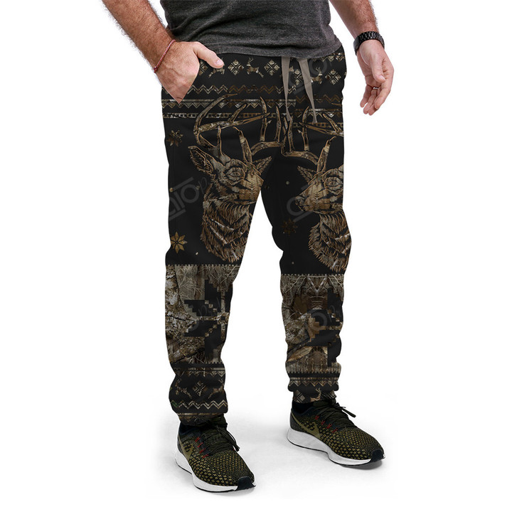 AIO Pride Hunting Christmas Forest Camouflage Jogger Pants