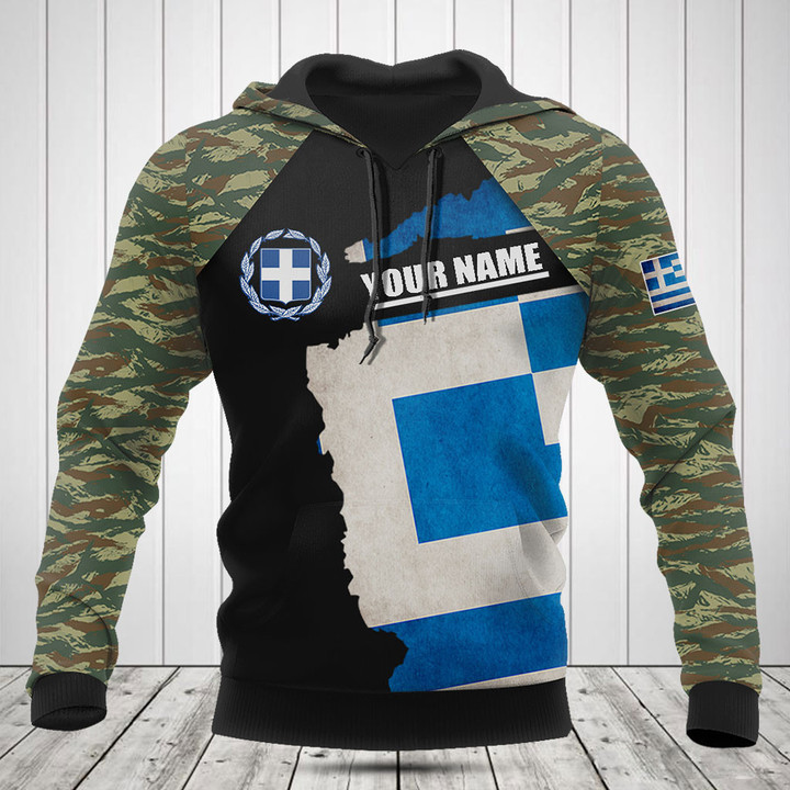 Customize Greece Coat Of Arms Camouflage Shirts