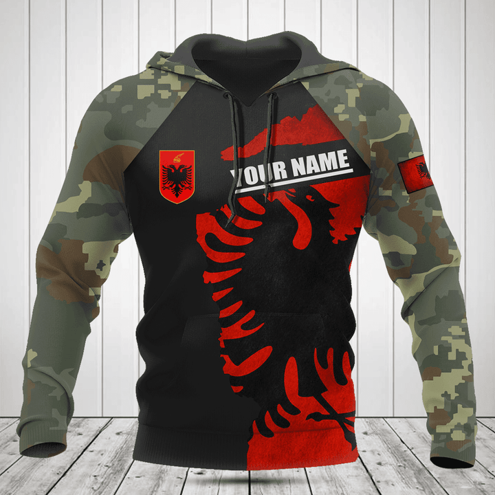 Customize Albania Coat Of Arms Camouflage Shirts