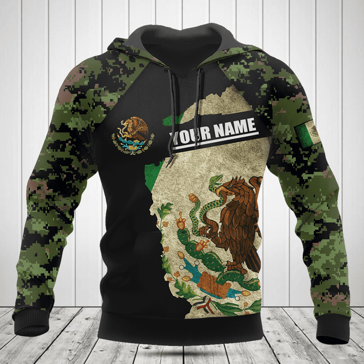 Customize Mexico Coat Of Arms Camouflage Shirts