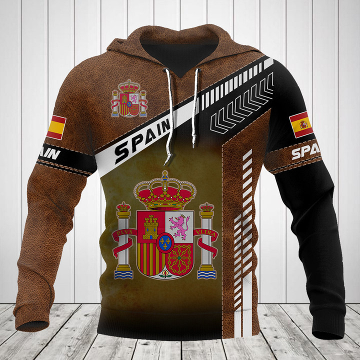 Spain Coat Of Arms Leather Speed Style Shirts
