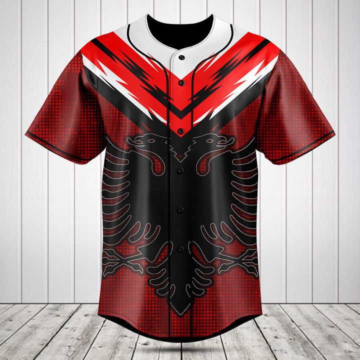 Albania Energy Baseball Jersey Shirt