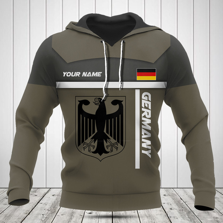 Customize Germany Coat Of Arms Olive Green Shirts